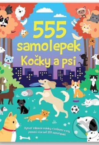 555 samolepek: Kočky a psi-