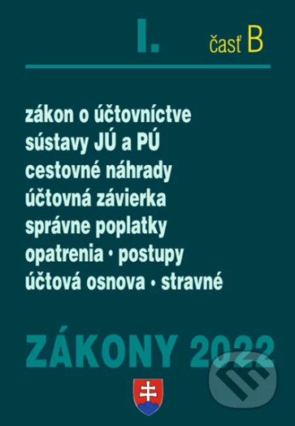 Zákony 2022 I/B Účtovné zákony-