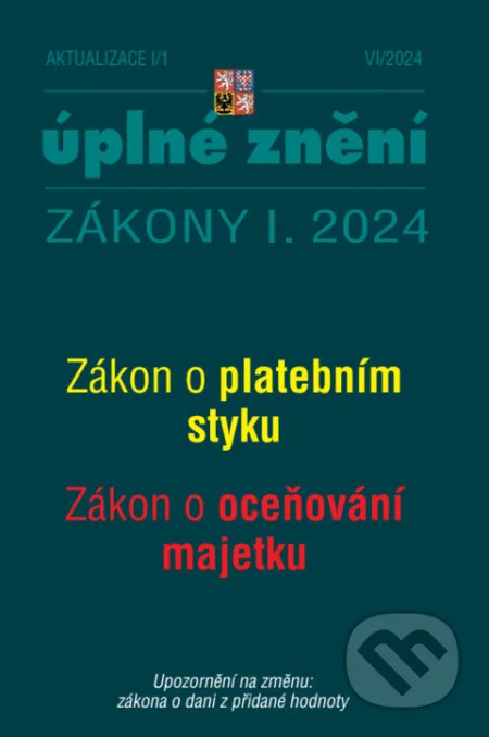 Aktualizace I/1 / 2024 - Zákon o platebním styku-