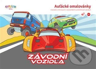 Auťácké omalovánky –  Závodní auta-