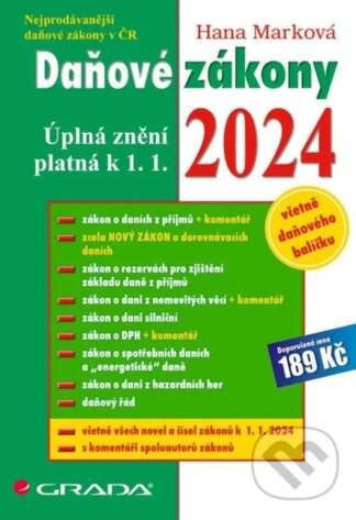 Daňové zákony 2024-Hana Marková