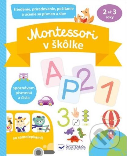 Montessori v škôlke so samolepkami-