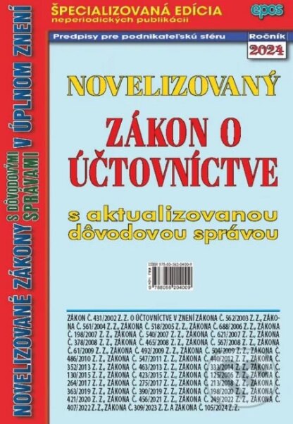 Novelizovaný zákon o účtovníctve-