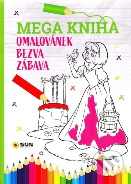 Mega kniha omalovánek - Pink bezva zábava-